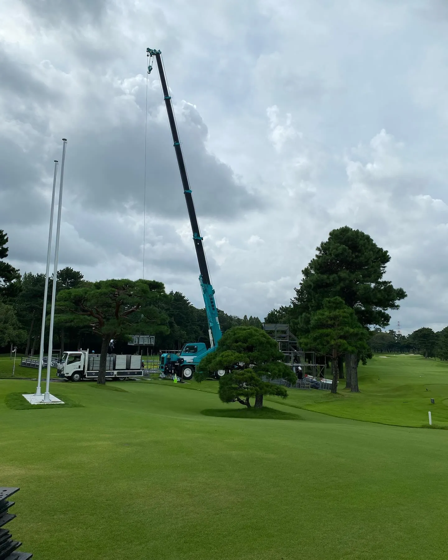 今日は日本シニアオープンの会場となる千葉カントリー川間コース...